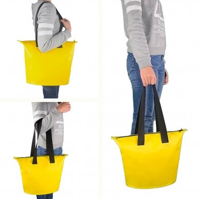 Vandeniui atsparus krepšys 11L PVC waterproof bag - žalias 4 Vandeniui atsparus krepšys 11L PVC waterproof bag - žalias 4