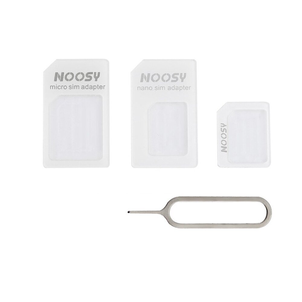 Noosy Adapteris Nano Micro Sim 3In1 rinkinys Noosy Adapteris Nano Micro Sim 3In1 rinkinys