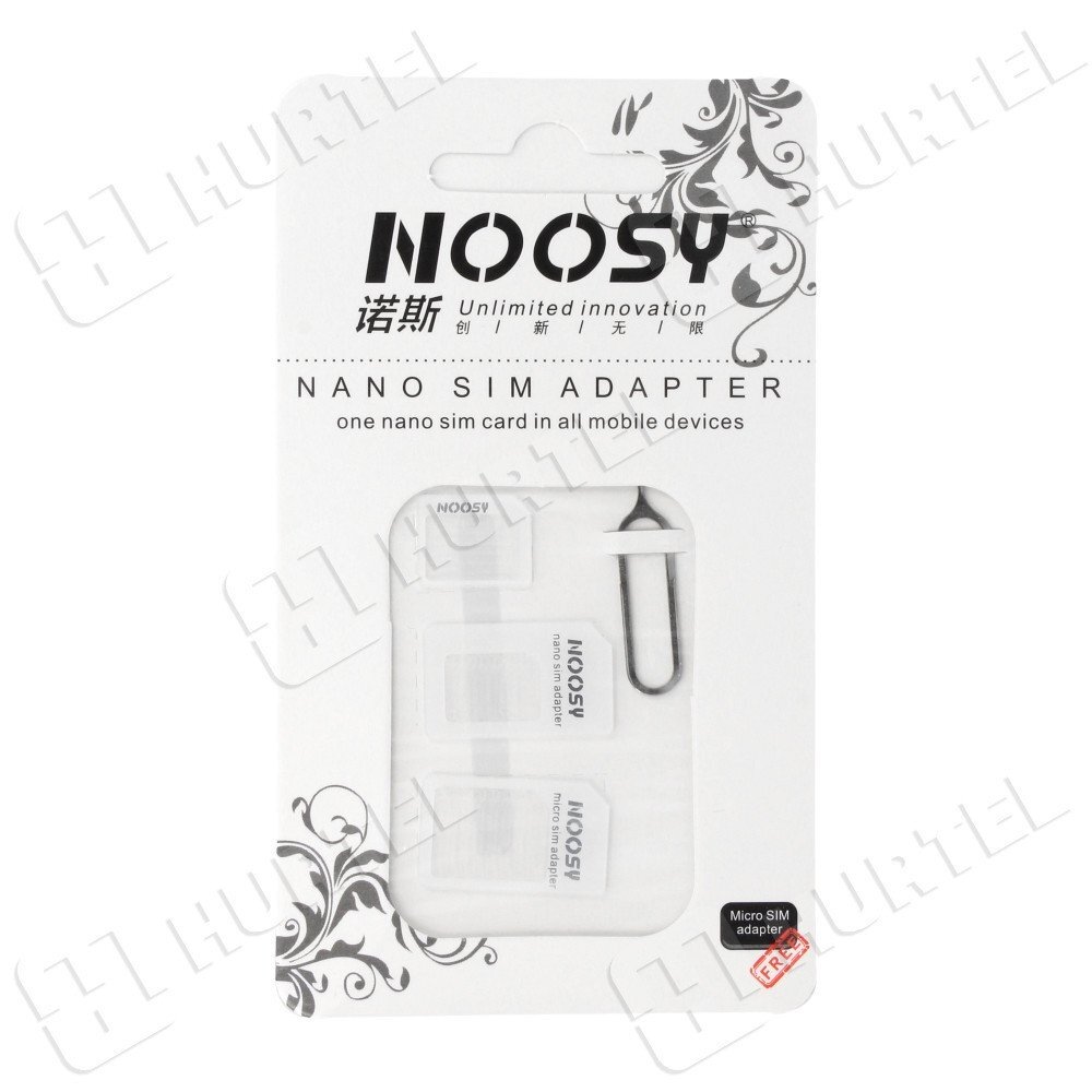 Noosy Adapteris Nano Micro Sim 3In1 rinkinys 1 Noosy Adapteris Nano Micro Sim 3In1 rinkinys 1