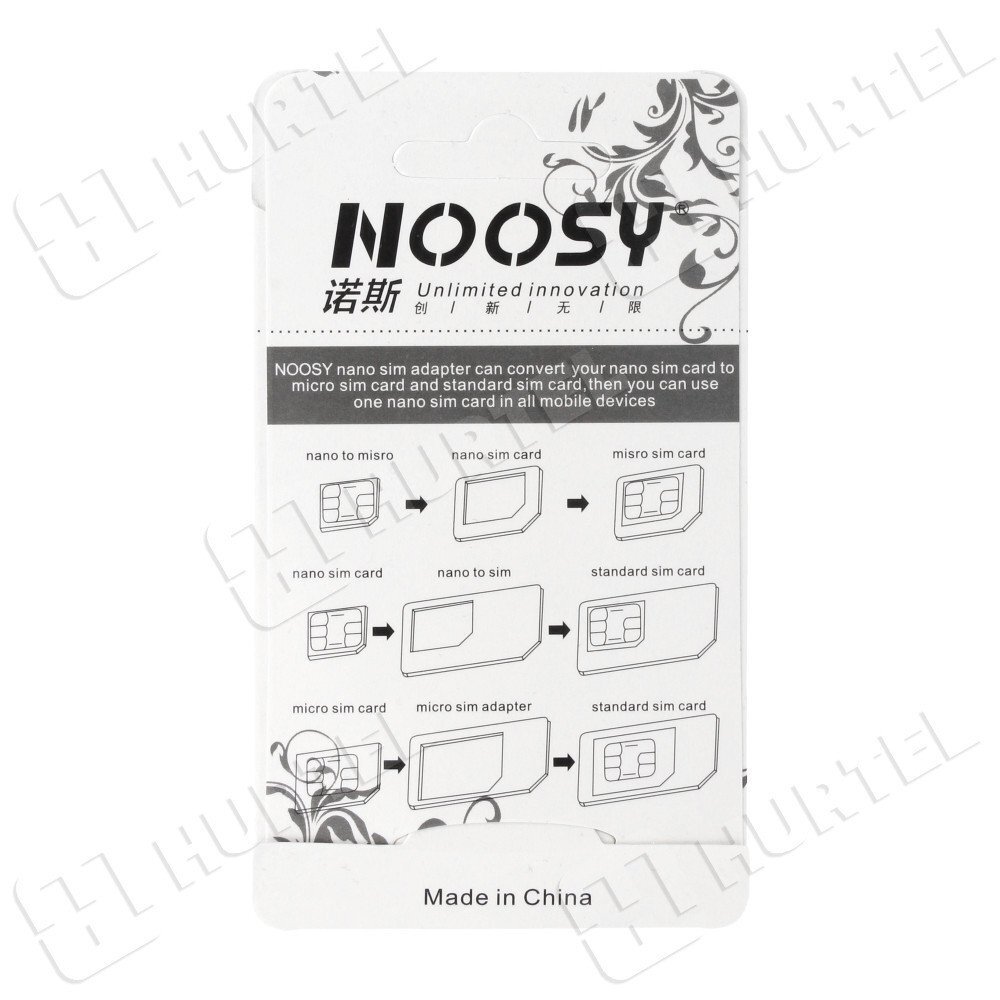Noosy Adapteris Nano Micro Sim 3In1 rinkinys 2 Noosy Adapteris Nano Micro Sim 3In1 rinkinys 2