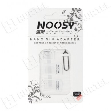 Noosy Adapteris Nano Micro Sim 3In1 rinkinys 1 Noosy Adapteris Nano Micro Sim 3In1 rinkinys 1