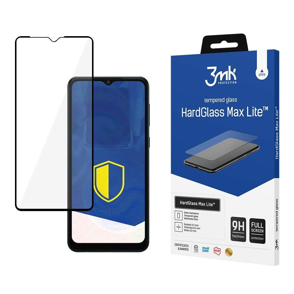 Ekrano Apsauga Samsung Galaxy A04s - 3mk HardGlass Max Lite Juodais Ekrano Apsauga Samsung Galaxy A04s - 3mk HardGlass Max Lite Juodais