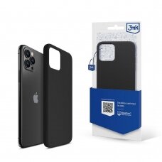 Telefono Dėklas Apple iPhone 11 Pro Max - 3mk Silicone Case Juodas KOW068