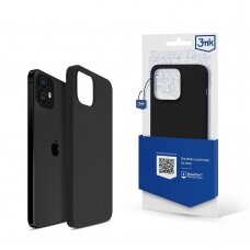 Telefono Dėklas Apple iPhone 12 Mini - 3mk Silicone Case Juodas KOW068
