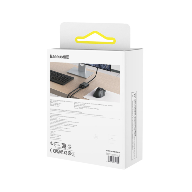 Baseus AirJoy 2in1 4K 60Hz bi-directional HDMI adapter with built-in 1m cable - Juodas 6