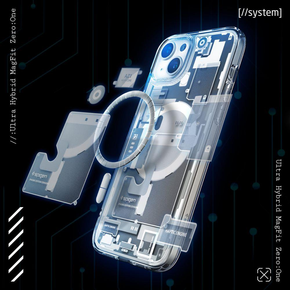 Telefono Dėklas Spigen Ultra Hybrid Mag with MagSafe iPhone 15 Plus Pilkas KOW068 9 Telefono Dėklas Spigen Ultra Hybrid Mag with MagSafe iPhone 15 Plus Pilkas KOW068 9