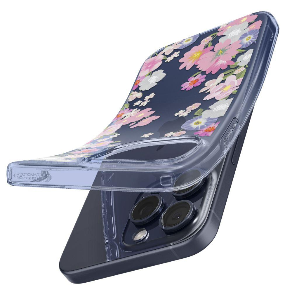Telefono Dėklas Spigen Liquid Crystal Apple iPhone 15 Pro Blossom Gėlėtas KOW068 4 Telefono Dėklas Spigen Liquid Crystal Apple iPhone 15 Pro Blossom Gėlėtas KOW068 4