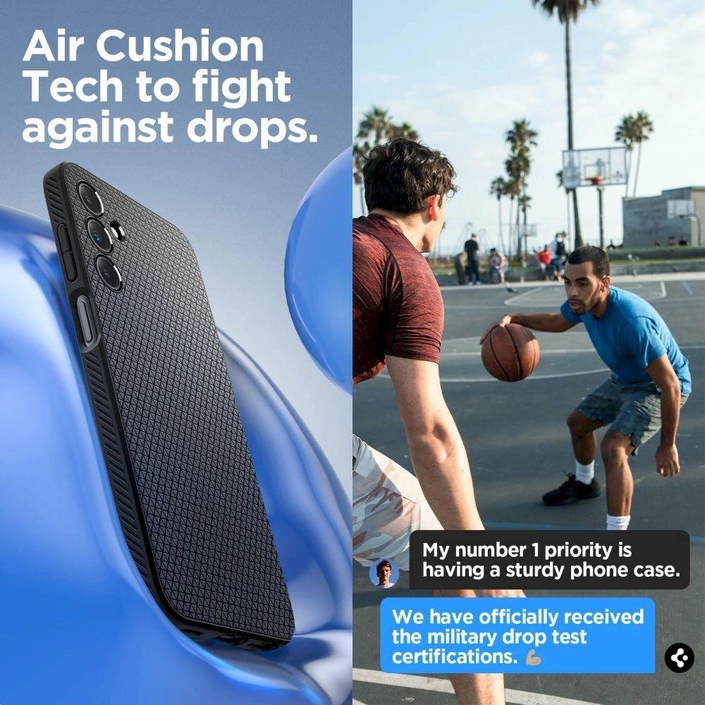 Dėklas Spigen Liquid Air case for Samsung Galaxy A15 4G / 5G - Juodas 12 Dėklas Spigen Liquid Air case for Samsung Galaxy A15 4G / 5G - Juodas 12