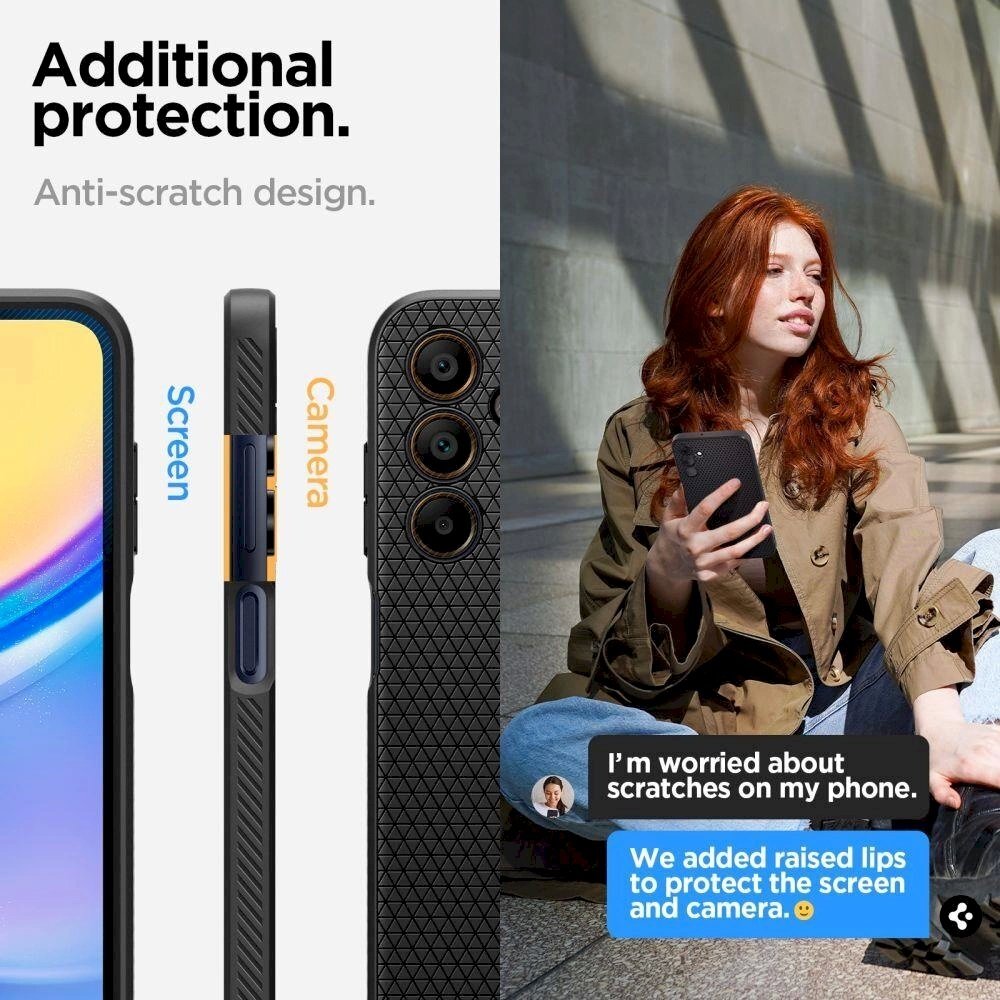 Dėklas Spigen Liquid Air case for Samsung Galaxy A15 4G / 5G - Juodas 14 Dėklas Spigen Liquid Air case for Samsung Galaxy A15 4G / 5G - Juodas 14