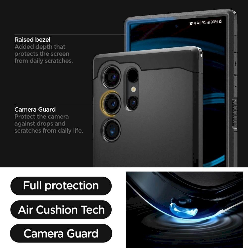 Dėklas Spigen Tough Armor case for Samsung Galaxy S24 Ultra - Juodas 12 Dėklas Spigen Tough Armor case for Samsung Galaxy S24 Ultra - Juodas 12