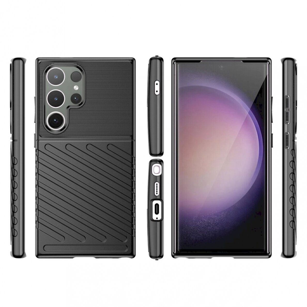 Telefono Dėklas Thunder Case armored case for Samsung Galaxy S24 Ultra - Juodas 5