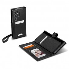Dėklas Spigen Wallet "S" Plus Samsung S24 Ultra S928 Juodas ACS07308