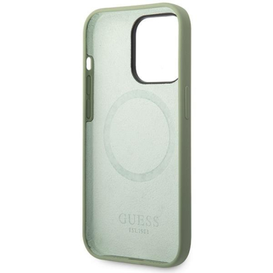 Telefono Dėklas iPhone 14 Pro Max - Guess TPU Silicone Matinis Žalias KOW068 6 Telefono Dėklas iPhone 14 Pro Max - Guess TPU Silicone Matinis Žalias KOW068 6