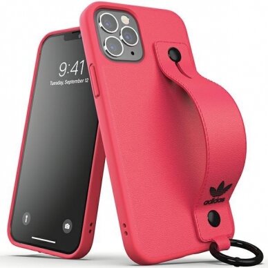 Telefono Dėklas iPhone 12/12 Pro Adidas Case With finger holder - Raudonas KOW068 Telefono Dėklas iPhone 12/12 Pro Adidas Case With finger holder - Raudonas KOW068