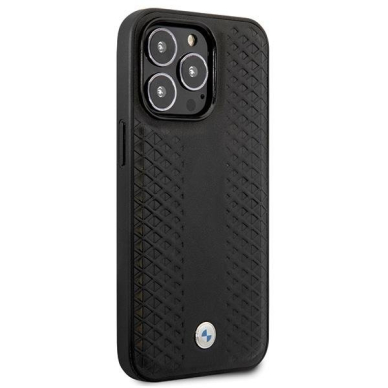 Telefono Dėklas Case BMW iPhone 14 Pro 6.1" Leather Diamond Pattern Juodas KOW068 3 Telefono Dėklas Case BMW iPhone 14 Pro 6.1" Leather Diamond Pattern Juodas KOW068 3