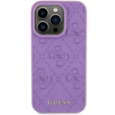 Dėklas Guess GUHCP15LP4EPMU iPhone 15 Pro 6.1" Violetinis hardcase Leather 4G Stamped 2 Dėklas Guess GUHCP15LP4EPMU iPhone 15 Pro 6.1" Violetinis hardcase Leather 4G Stamped 2