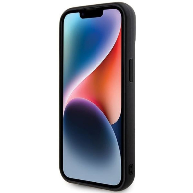 Dėklas Guess GUHCP15SPSQSQSK iPhone 15 6.1" Juodas hardcase Quilted Metal Logo 4 Dėklas Guess GUHCP15SPSQSQSK iPhone 15 6.1" Juodas hardcase Quilted Metal Logo 4