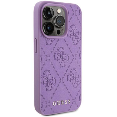 Dėklas Guess GUHCP15XP4EPMU iPhone 15 Pro Max 6.7" Violetinis hardcase Leather 4G Stamped 3 Dėklas Guess GUHCP15XP4EPMU iPhone 15 Pro Max 6.7" Violetinis hardcase Leather 4G Stamped 3