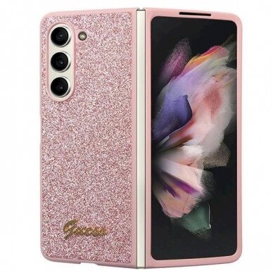 Dėklas Guess Glitter Case - Samsung Galaxy Z Fold 5 - Rožinis Dėklas Guess Glitter Case - Samsung Galaxy Z Fold 5 - Rožinis