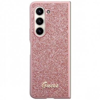 Dėklas Guess Glitter Case - Samsung Galaxy Z Fold 5 - Rožinis 1 Dėklas Guess Glitter Case - Samsung Galaxy Z Fold 5 - Rožinis 1