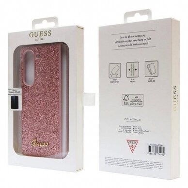 Dėklas Guess Glitter Case - Samsung Galaxy Z Fold 5 - Rožinis 6 Dėklas Guess Glitter Case - Samsung Galaxy Z Fold 5 - Rožinis 6