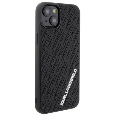 Dėklas Karl Lagerfeld KLHCP15M3DMKRLK iPhone 15 Plus 6.7" Juodas hardcase 3D Rubber Multi Logo 3