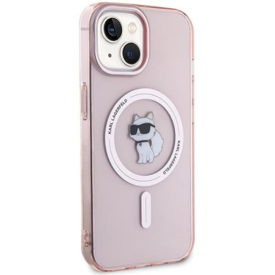 Telefono Dėklas Karl Lagerfeld IML Choupette MagSafe case for iPhone 15 - Rožinis KOW068 3 Telefono Dėklas Karl Lagerfeld IML Choupette MagSafe case for iPhone 15 - Rožinis KOW068 3