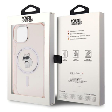 Telefono Dėklas Karl Lagerfeld IML Choupette MagSafe case for iPhone 15 - Rožinis KOW068 7 Telefono Dėklas Karl Lagerfeld IML Choupette MagSafe case for iPhone 15 - Rožinis KOW068 7