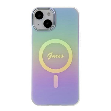 Dėklas Guess GUHMP15MHITSU iPhone 15 Plus 6.7" Violetinis hardcase IML Iridescent MagSafe 2 Dėklas Guess GUHMP15MHITSU iPhone 15 Plus 6.7" Violetinis hardcase IML Iridescent MagSafe 2