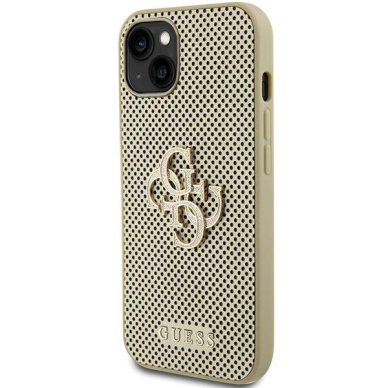 Telefono Dėklas Guess Perforated 4G Glitter case for iPhone 15 Auksinis KOW068 1 Telefono Dėklas Guess Perforated 4G Glitter case for iPhone 15 Auksinis KOW068 1
