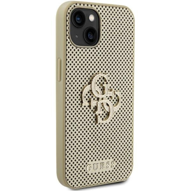 Telefono Dėklas Guess Perforated 4G Glitter case for iPhone 15 Auksinis KOW068 3 Telefono Dėklas Guess Perforated 4G Glitter case for iPhone 15 Auksinis KOW068 3