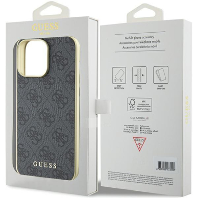 Telefono Dėklas Guess 4G Charms Collection case for iPhone 15 Pro Max Pilkas-Auksinis KOW068 7 Telefono Dėklas Guess 4G Charms Collection case for iPhone 15 Pro Max Pilkas-Auksinis KOW068 7