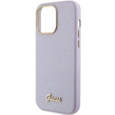 Telefono Dėklas Guess Glitter Glossy Script case for iPhone 15 Pro Max Pilka/VioletinėKOW068 5 Telefono Dėklas Guess Glitter Glossy Script case for iPhone 15 Pro Max Pilka/VioletinėKOW068 5