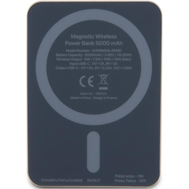 Išorinė Baterija Powerbank Guess MagSafe Metal Script Logo 15W 5000mAh Auksinė KOW06B 2 Išorinė Baterija Powerbank Guess MagSafe Metal Script Logo 15W 5000mAh Auksinė KOW06B 2