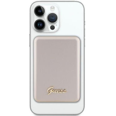 Išorinė Baterija Powerbank Guess MagSafe Metal Script Logo 5W 3000mAh Auksinė KOW06B 1 Išorinė Baterija Powerbank Guess MagSafe Metal Script Logo 5W 3000mAh Auksinė KOW06B 1
