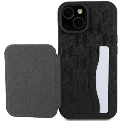 Telefono Dėklas Karl Lagerfeld Saffiano Cardslots and Stand Monogram Ikonik Patch iPhone 15 Juodas KOW068 7 Telefono Dėklas Karl Lagerfeld Saffiano Cardslots and Stand Monogram Ikonik Patch iPhone 15 Juodas KOW068 7