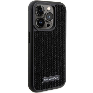 Telefono Dėklas Karl Lagerfeld Rhinestone Logo Metal Plate do iPhone 15 Pro Max Juodas KOW068 3 Telefono Dėklas Karl Lagerfeld Rhinestone Logo Metal Plate do iPhone 15 Pro Max Juodas KOW068 3