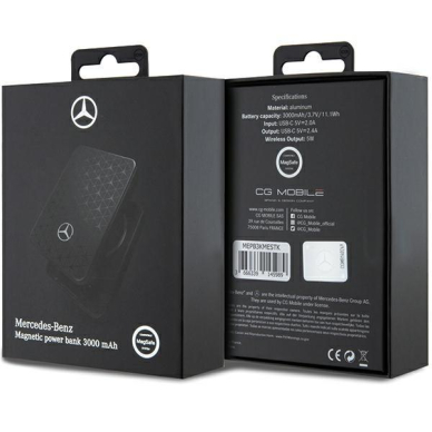 Išorinė Baterija Powerbank Mercedes Stars Pattern MagSafe 5W 3000mAh Juodas KOW06B 4 Išorinė Baterija Powerbank Mercedes Stars Pattern MagSafe 5W 3000mAh Juodas KOW06B 4