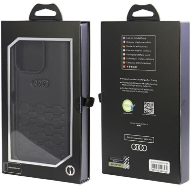 Telefono Dėklas Etui Audi GT Synthetic Leather do iPhone 15 Pro Max Juodas KOW068 3 Telefono Dėklas Etui Audi GT Synthetic Leather do iPhone 15 Pro Max Juodas KOW068 3