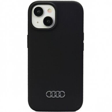 Telefono Dėklas Etui Audi Silicone Case do iPhone 15 Plus Juodas KOW068 Telefono Dėklas Etui Audi Silicone Case do iPhone 15 Plus Juodas KOW068