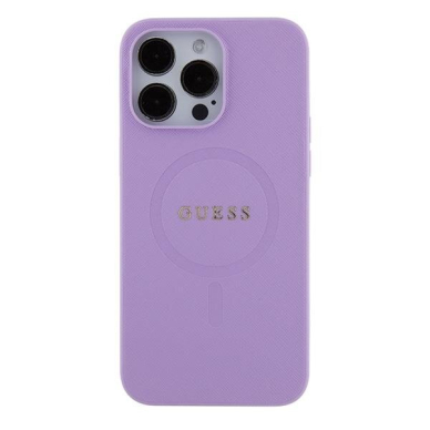 Telefono Dėklas Guess Saffiano MagSafe do iPhone 15 Pro Violetinis KOW068 2 Telefono Dėklas Guess Saffiano MagSafe do iPhone 15 Pro Violetinis KOW068 2