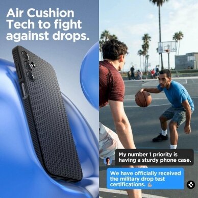 Dėklas Spigen Liquid Air case for Samsung Galaxy A15 4G / 5G - Juodas 12 Dėklas Spigen Liquid Air case for Samsung Galaxy A15 4G / 5G - Juodas 12