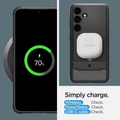 Dėklas Spigen Rugged Armor case for Samsung Galaxy S24 - Juodas 15 Dėklas Spigen Rugged Armor case for Samsung Galaxy S24 - Juodas 15