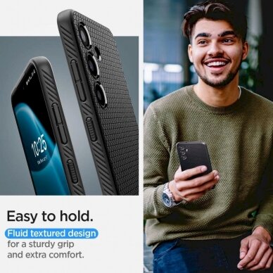 Dėklas Spigen Liquid Air case for Samsung Galaxy S24 - Juodas 12 Dėklas Spigen Liquid Air case for Samsung Galaxy S24 - Juodas 12