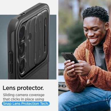 Dėklas Spigen Optik Armor case for Samsung Galaxy S24 - Juodas 12 Dėklas Spigen Optik Armor case for Samsung Galaxy S24 - Juodas 12