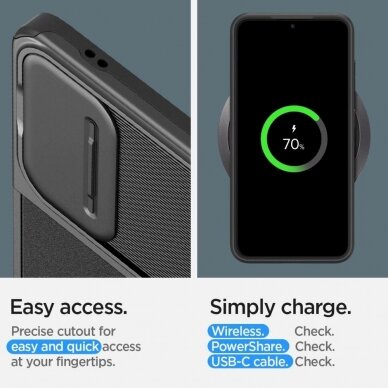 Dėklas Spigen Optik Armor case for Samsung Galaxy S24 - Juodas 15 Dėklas Spigen Optik Armor case for Samsung Galaxy S24 - Juodas 15