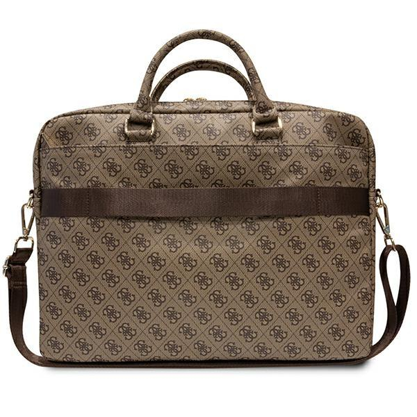 Krepšys Guess Bag 16" brown 4G Printed Stripes Rudas 2