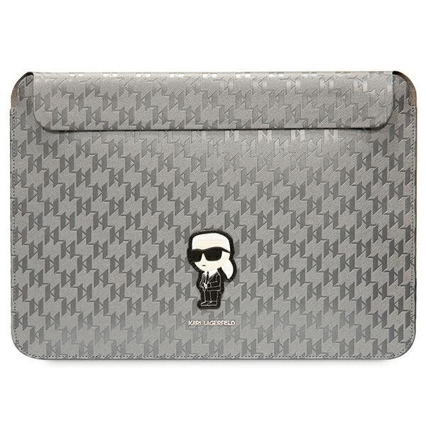 Planšetės Dėklas Laptop bag KARL LAGERFELD Sleeve Saffiano Monogram Ikonik 14 inches Sidabrinis Planšetės Dėklas Laptop bag KARL LAGERFELD Sleeve Saffiano Monogram Ikonik 14 inches Sidabrinis