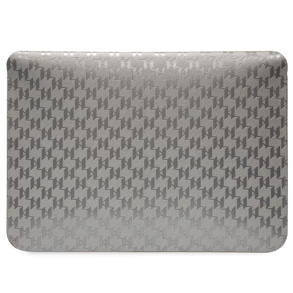Planšetės Dėklas Laptop bag KARL LAGERFELD Sleeve Saffiano Monogram Ikonik 14 inches Sidabrinis  2