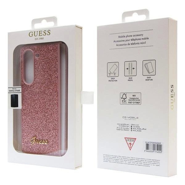 Dėklas Guess Glitter Case - Samsung Galaxy Z Fold 5 - Rožinis 6 Dėklas Guess Glitter Case - Samsung Galaxy Z Fold 5 - Rožinis 6